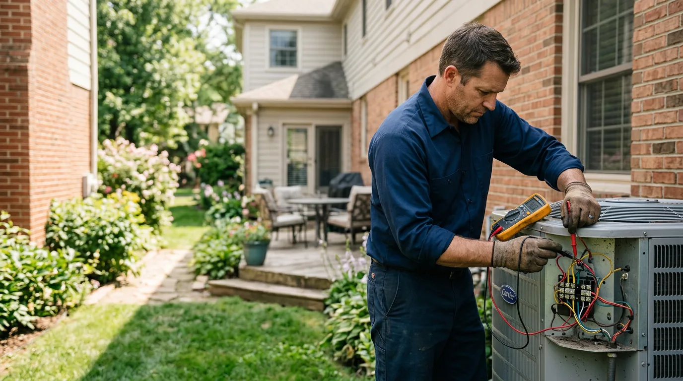 HVAC technician working near Redlands, CA
